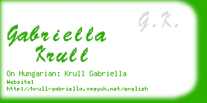 gabriella krull business card